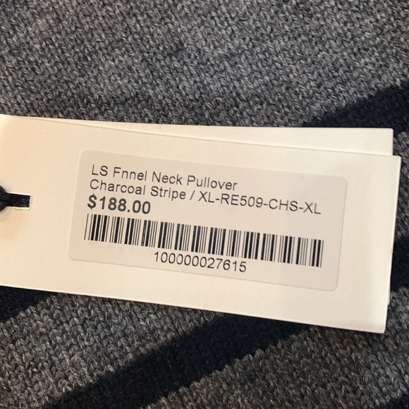 NWT!! R|Label by THE RESET Charcoal Wool + Cashmere Funnel Neck Sweater- sz XL - Picture 4 of 10